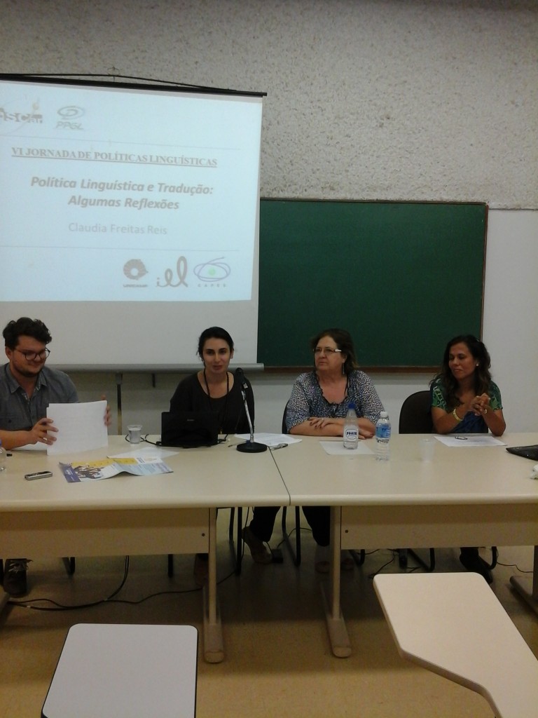 Mesa-redonda com pesquisadores da UEHPOSOL e da Unicamp na VI Jornada de Políticas Linguísticas