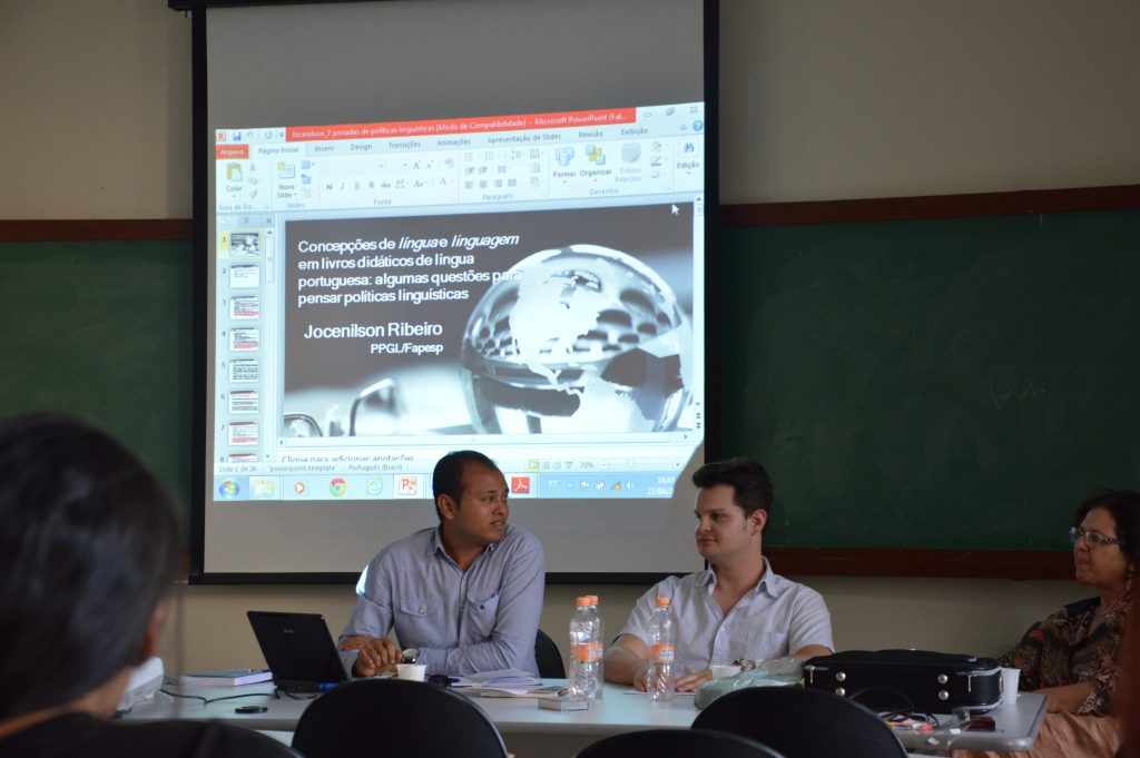 VII Jornada de Política Linguísticas, com Jocenilson Ribeiro e André Stalhauer