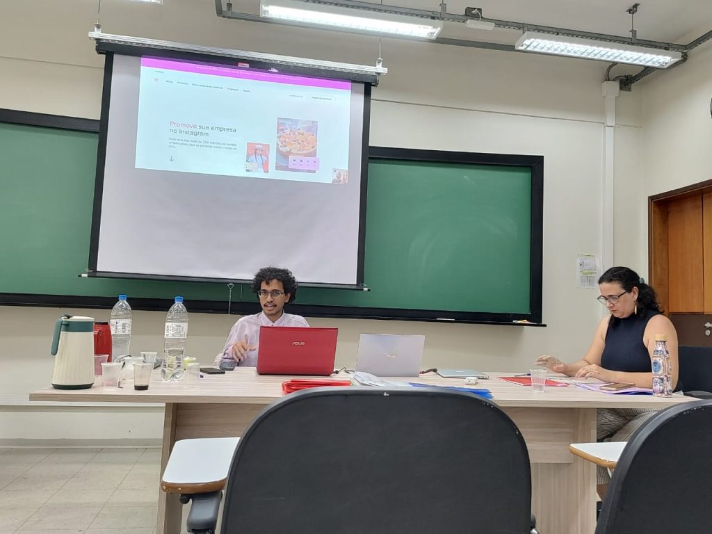 Palestrante aluno Gabriel Galdino e Professora Dra Luciana Nogueira